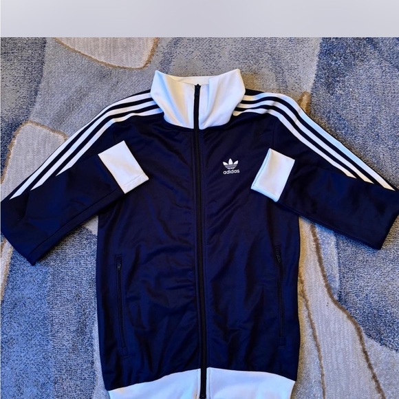 adidas Other - Adidas Kids Navy and White Track Jacket